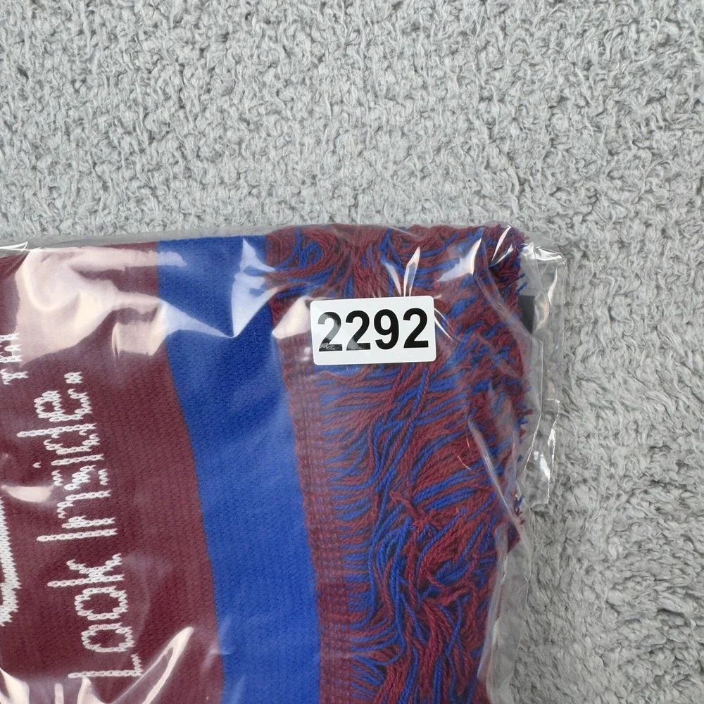 FC BARCELONA Official SCARF 2-Sided Soccer Team Made In England FCB Club Intel